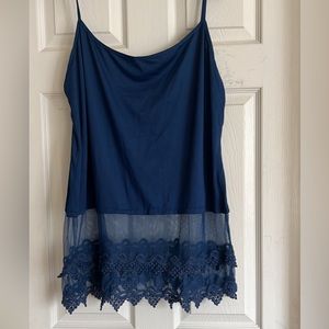 NWOT, lace extender navy blue, xxl